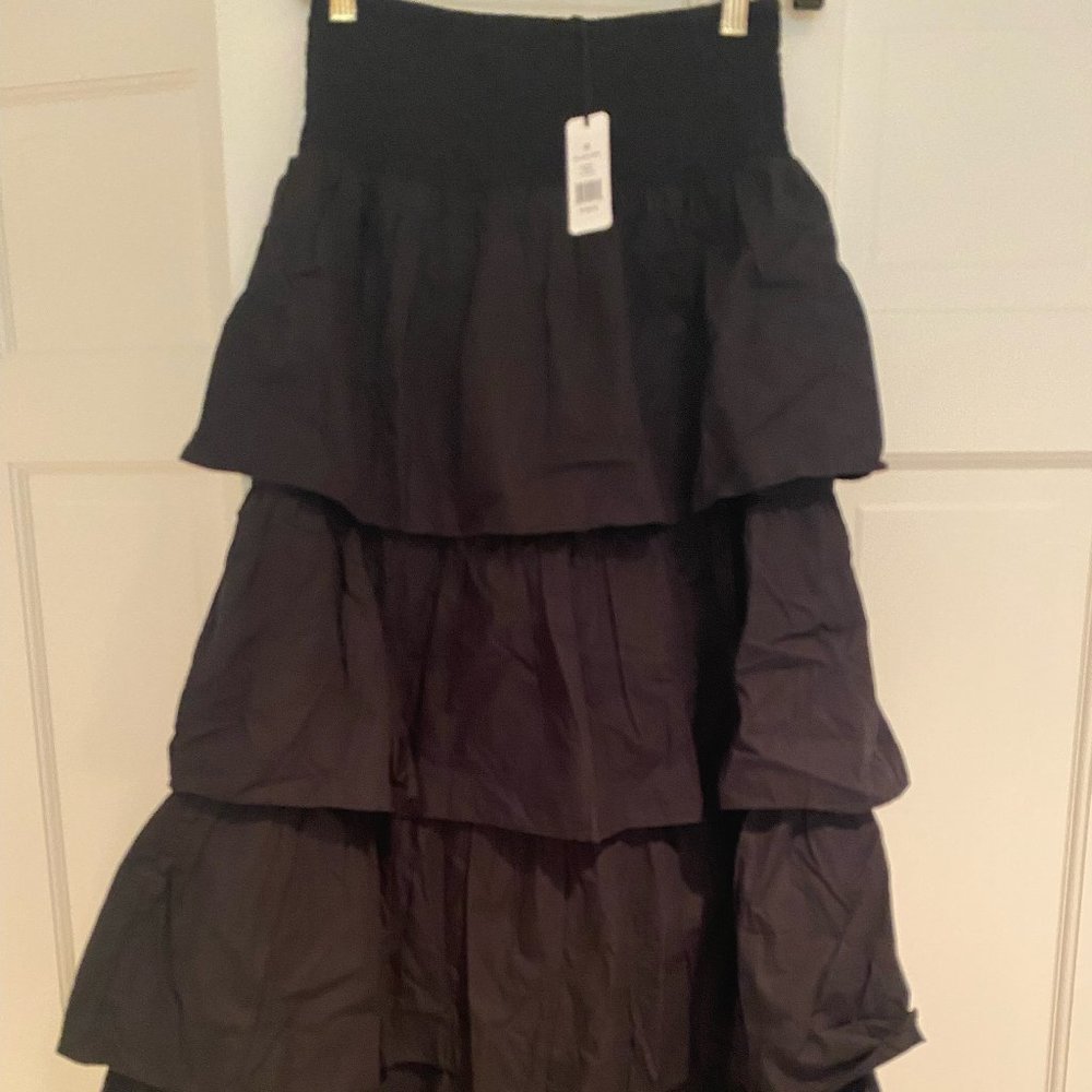 Black Paloma Tiered Maxi Skirt – WeWoreWhat - Size Large